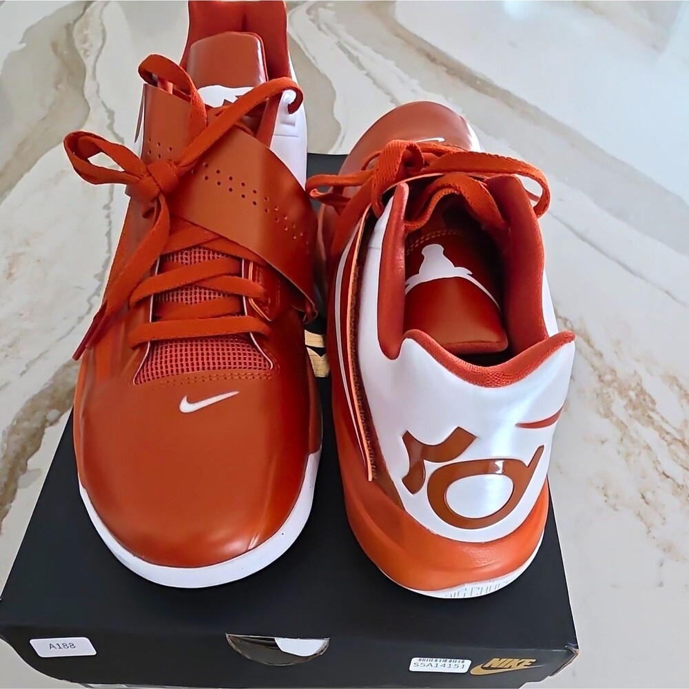 Nike Zoom KD 4 Texas 2025 Desert Orange/White Men's Basketball US 12